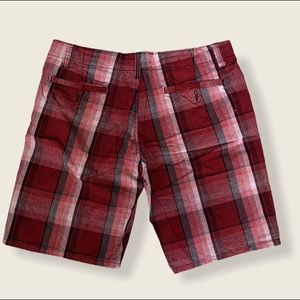 Urban Basics Men’s Red Plaid Shorts - Size 36